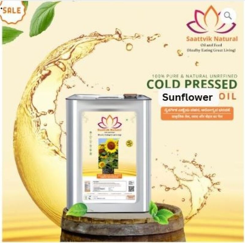 Zero Hexane-Ultra Cold Pressed Sunflower Oil